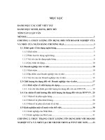 nâng cao chất lượng tín dụng đối với dn vừa và nhỏ tại ngân hàng nông nghiệp và phát triển nông thôn việt nam - chi nhánh sóc sơn
