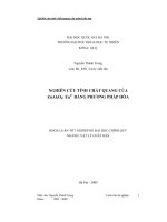 khóa luận nghiên cứu tính chất quang của znal2o4_ eu3+ bằng phương pháp hóa