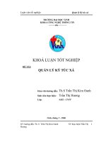 Khóa luận quản lý ký túc xá Đại Học Vinh