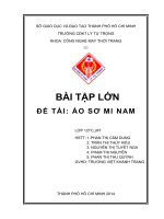 Bài tập lớn Áo sơ mi nam