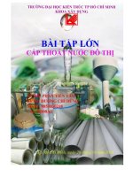 Bài tập lớn cấp thoát nước