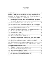 phân tích và thiết kế hệ thống thông tin quản lý chi phí tại chi nhánh sở giao dịch 1 ngân hàng đầu tư và phát triển việt nam