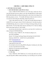 BÁO CÁO KIẾN TẬP TẠI CÔNG TY LỘC AN