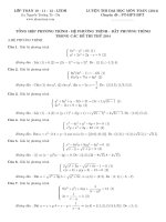 Tổng hợp phương trình hệ phương trình bất phương trình trong các đề thi 2014