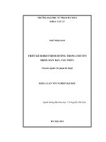 Thiết kế robot định hướng trong chuyển động máy bay, tàu thủy