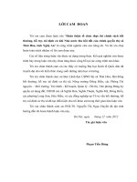 hoàn thiện tổ chức thực thi chính sách bồi thường, hỗ trợ, tái định cư khi nhà nước thu hồi đất của chính quyền thị xã thái hòa, tỉnh nghệ an