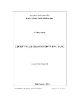 các kỹ thuật chạm nổi 3d và ứng dụng