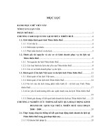 nghiên cưú thống kê kết quả hoạt động kinh doanh du lịch tại thừa thiên huế giai đoạn 2000- 2009