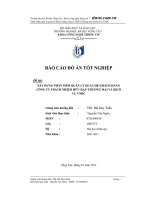 Đồ án xây dựng phần mềm quản lý quan hệ khách hàng công ty trách nhiệm hữu hạn thương mại và dịch vụ VNBC