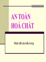 An toàn khi làm việc với hoá chất