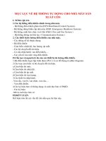 HỆ THỐNG tự ĐỘNG CHO NHÀ máy sản XUẤT cồn