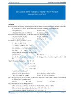 110 câu hỏi trắc nghiệm lí thuyết về phần phi kim