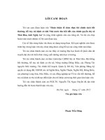 'hoàn thiện tổ chức thực thi chính sách bồi thường, hỗ trợ, tái định cư khi nhà nước thu hồi đất của chính quyền thị xã thái hòa, tỉnh nghệ an