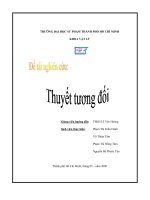 Đề tài thuyết tương đối hẹp