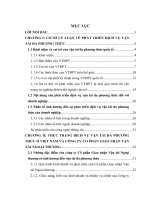 nâng cao hiệu quả vận tải đa phương thức tại xí nghiệp đại lý vận tải và vật tư kỹ thuật – công ty cổ phần dịch vụ vận tải tw