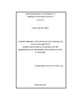 Common errors in the use of negative prefixes to nouns and adjective