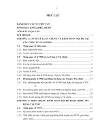 hoàn thiện kiểm toán hoạt động tín dụng của ktnb tại tổng công ty cp tài chính dầu khí việt nam (pvfc)