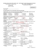 đề thi thử đại học môn tiếng anh