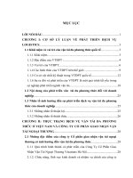 phát triển dịch vụ vận tải đa phương thức ở công ty cổ phần giao nhận vận tải ngoại thương