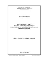 biện pháp phát triển trường trung học phổ thông đạt chuẩn quốc gia của tỉnh quảng ninh giai đoạn 2010 - 2015