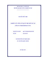 Nghiên cứu công tác quản trị nhân sự tại công ty TNHH shinhan vina