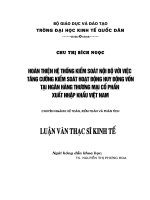 hoàn thiện hệ thống kiểm soát nội bộ với việc tăng cường kiểm soát huy động vốn tại ngân hàng thương mại cổ phần xuất nhập khẩu việt nam