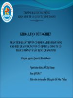 phân tích quản trị vốn cố định và biện pháp nâng cao hiệu quả sử dụng vốn cố định tại công ty cổ phần xi măng và xây dựng quảng ninh