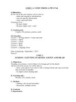 giáo án tiếng anh 9 chuẩn 2014  2015