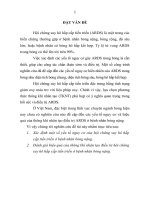 tóm tắt luận án nghiên cứu một số yếu tố nguy cơ và hiệu quả của thông khí nhân tạo điều trị hội chứng suy hô hấp cấp tiến triển ở bệnh nhân bỏng nặng