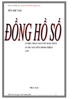 đề tài tốt nghiệp đồng hồ số