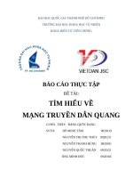 Báo cáo thực tập đề tài: tìm hiểu về mạng truyền dẫn quang