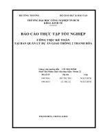 CÔNG VIỆC kế TOÁN tại BAN QUẢN lý dự án GIAO THÔNG 2 THANH hóa