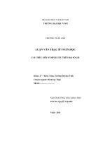 Cấu trúc siêu Symplectic trên đại số Lie