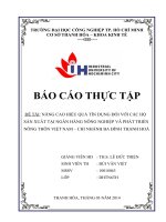 Giải pháp nâng cao hiệu quả tín dụng đối với hộ sản xuất tại ngân hàng nông nghiệp và phát triển nông thôn việt nam   chi nhánh ba đình