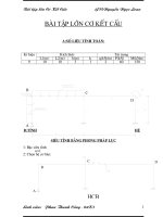 Bài tập lớn cơ kết cấu