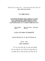 giải pháp mở rộng hoạt động tài trợ xuất nhập khẩu theo phương thức thanh toán tín dụng chứng từ tại ngân hàng đầu tư và phát triển hà tây