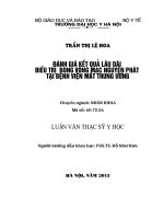đánh giá kết quả lâu dài điều trị bong võng mạc nguyên phát tại bệnh viện mắt trung ương