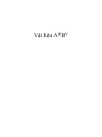 Đề tài vật liệu hợp chất bán dẫn a3b5 chế tạo và ứng dụng