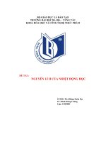 Đề tài nguyên lý II của nhiệt động học