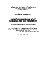 phát triển dịch vụ ngân hàng điện tử tại ngân hàng tmcp ngoại thương việt nam