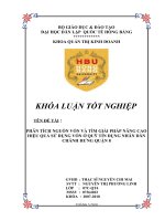 phân tích nguồn vốn và tìm giải pháp nâng cao hiệu quả sử dụng vốn ở quỹ tín dụng nhân dân chánh hưng quận 8