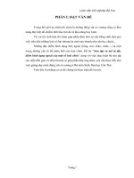 Đề tài “sưu tập và mô tả đặc điểm hình dạng ngoài của một số loài chim”