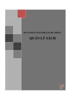 Đồ án phân tích thiết kế hệ thống quản lý sách