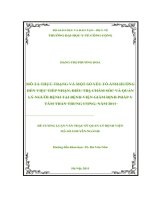 đánh giá sự phù hợp của nội dung quy trình tiếp nhận, điều trị, chăm sóc và quản lý người bệnh tại viện giám định pháp y tâm thần trung ương
