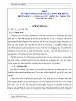 Đề tài tổng phụ trách Đội Xây dựng mối quan hệ giữa các đoàn thể nhà trường