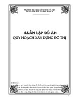 Hướng dẫn lập đồ án quy hoạch xây dựng đô thị