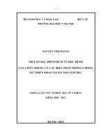 một số đặc điểm dịch tễ học của bệnh tay-chân-miệng và các biện pháp phòng chống đã triển khai tại hà nội năm 2011