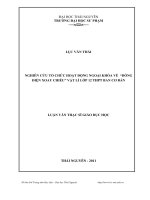 nghiên cứu tổ chức hoạt động ngoại khóa về dòng điện xoay chiều vật lí 12 thpt ban cơ bản