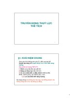 truyền động thủy khí động lựctruyền động thể tích