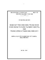 nhận xét tình hình điều trị nội khoa chửa ngoài tử cung tại bệnh viện phụ - sản trung ương 6 tháng đầu năm 2011